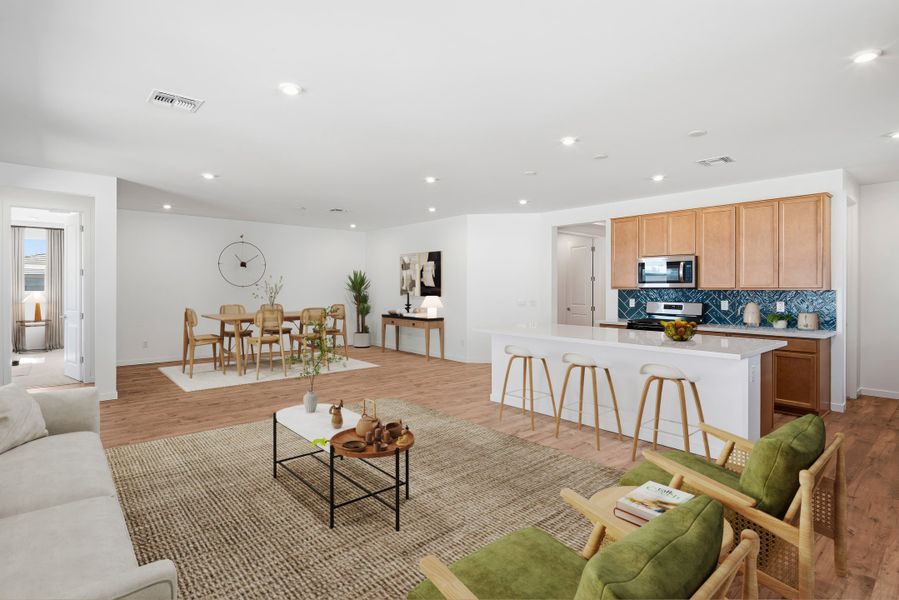 Furnished interior view inside a new home in Montana Vista - Summit: Summit, Buckeye (Image 8).