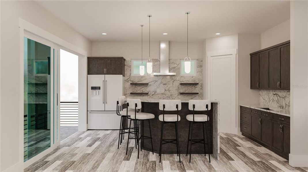 Furnished interior view inside a new home in , Englewood (Image 4).