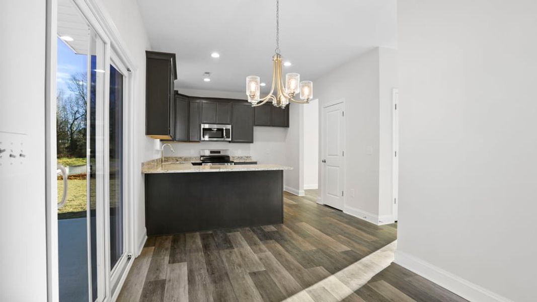 Furnished interior view inside a new home in Edgewood Estates, Greenville (Image 6).