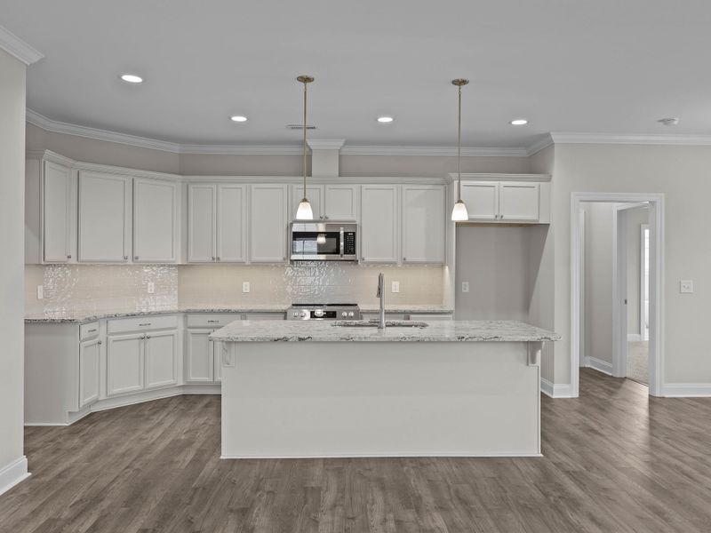 Furnished interior view inside a new home in The Villas at Langston Farms, Winterville (Image 4).