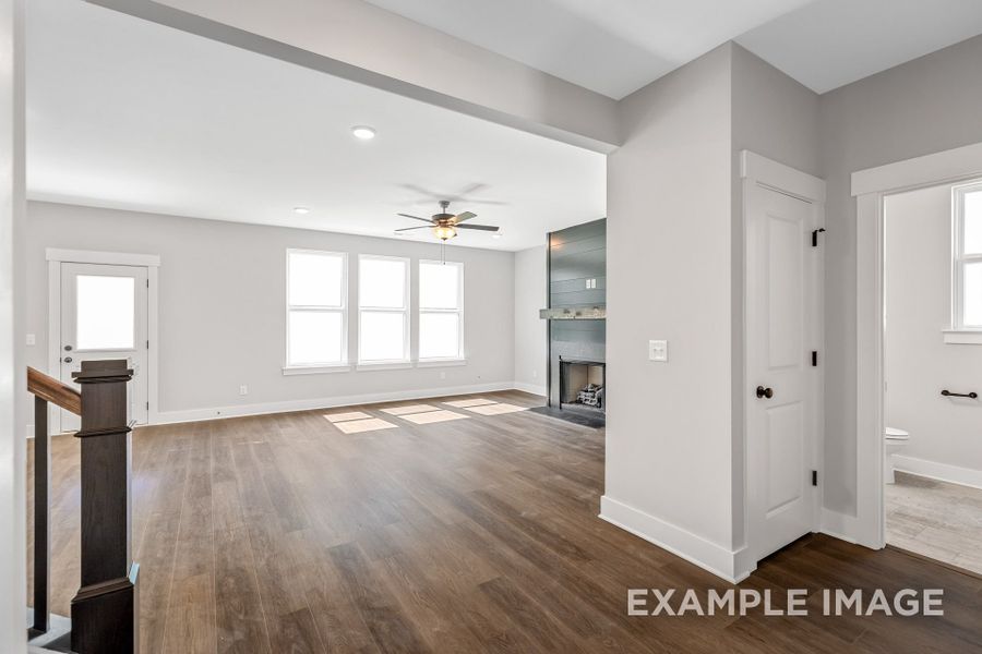 Representative unfurnished interior of a home built from the The Henry A-BF by Davidson Homes LLC in Bradshaw Farms, Mount Juliet (Image 16).
