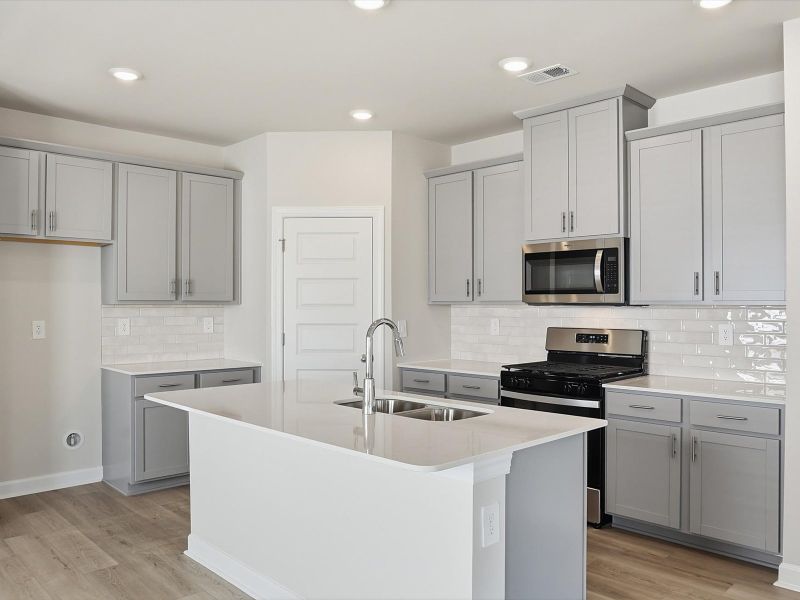 Furnished interior view inside a new home in Village at White Pine, Pendleton (Image 4).