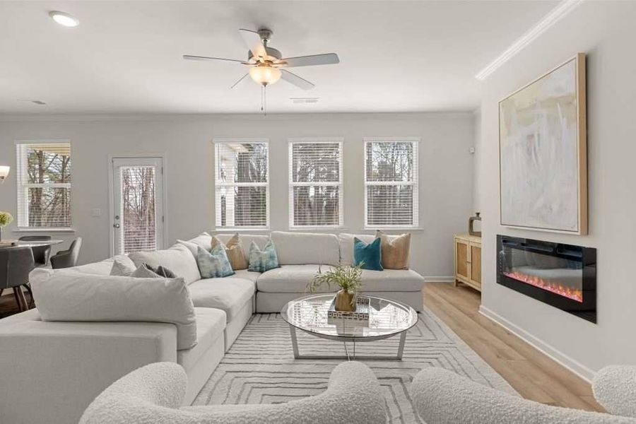 Furnished interior view inside a new home in Kingsmere Estates, Loganville (Image 27).