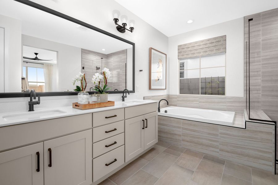 Representative furnished interior of a home built from the Compass by Taylor Morrison in Combs Ranch Journey Collection, San Tan Valley (Image 8).