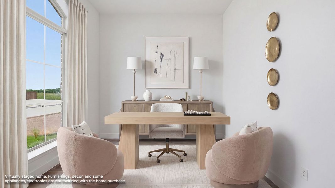 Furnished interior view inside a new home in Meraki, Forney (Image 10).
