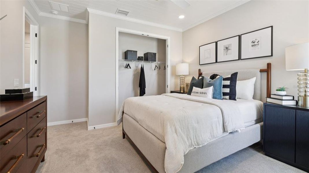 Furnished interior view inside a new home in Isla Mirada, San Antonio (Image 13).