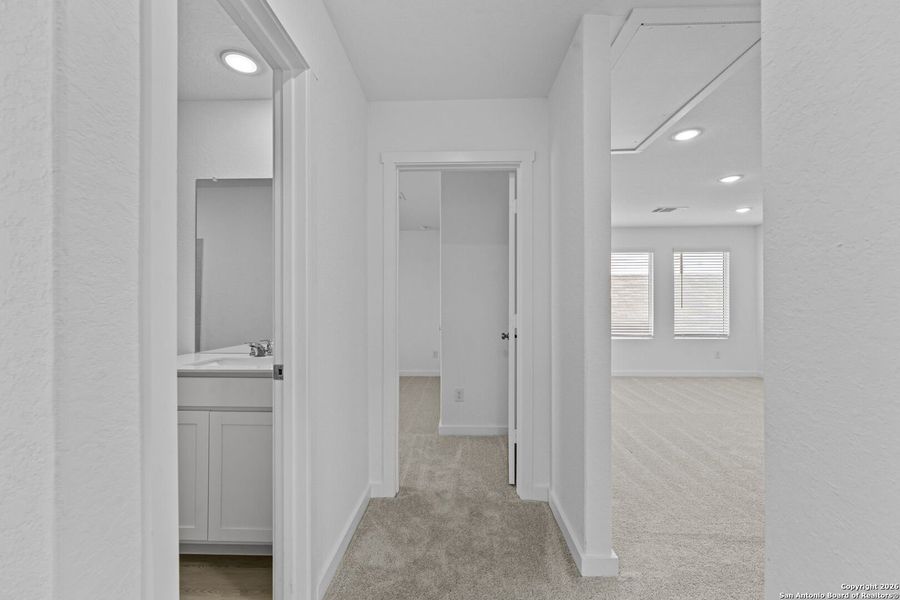 Spacious, unfurnished interior of a new home in Voss Farms: Coastline Collection, New Braunfels (Image 33).