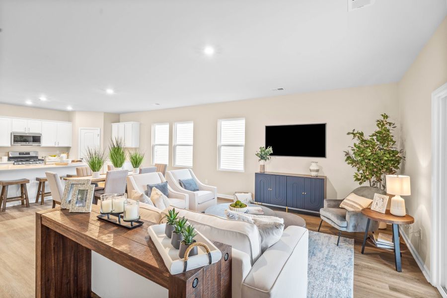 Representative furnished interior of a home built from the The Primrose by Chesapeake Homes in Coastal Club of the Carolinas, Calabash (Image 11).