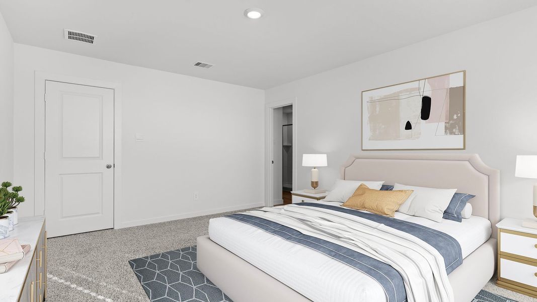 Furnished interior view inside a new home in Villarosa at Tamarron, Katy (Image 13).