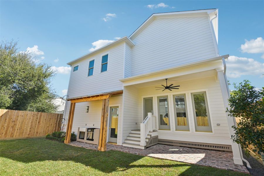 The backyard is sizable and a floorplan and site plan is in attachments. I am working on getting better shots of this from the photographer, also! The backyard is sizable and a floorplan and site plan is in attachments. I am working on getting better shots of this from the photographer, also!