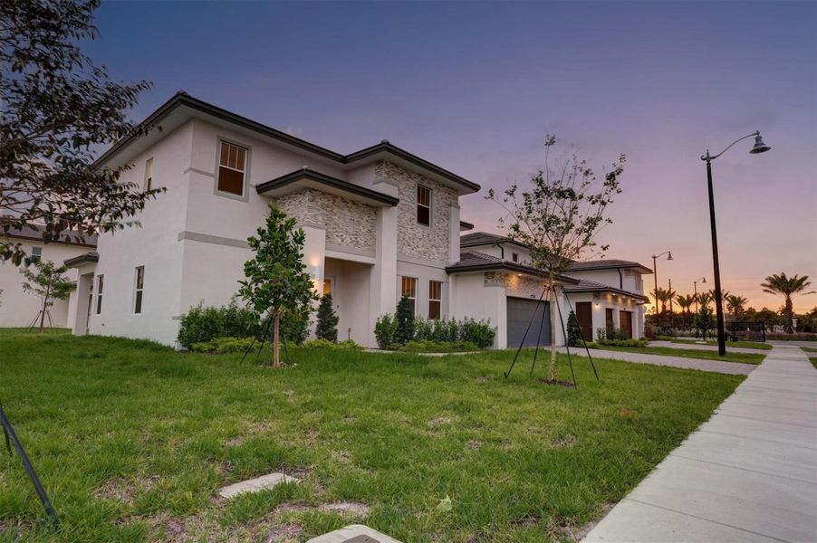 Front exterior of a new home in , Davie, FL, highlighting curb appeal (Image 23).