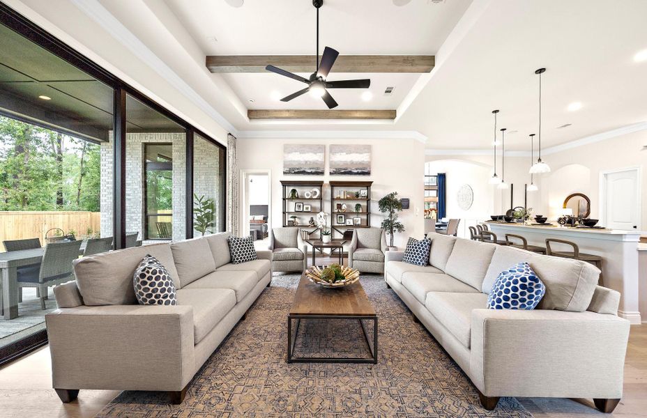 Furnished interior view inside a new home in The Highlands 55′, Porter (Image 25). Furnished interior view inside a new home in The Highlands 55′, Porter (Image 25).