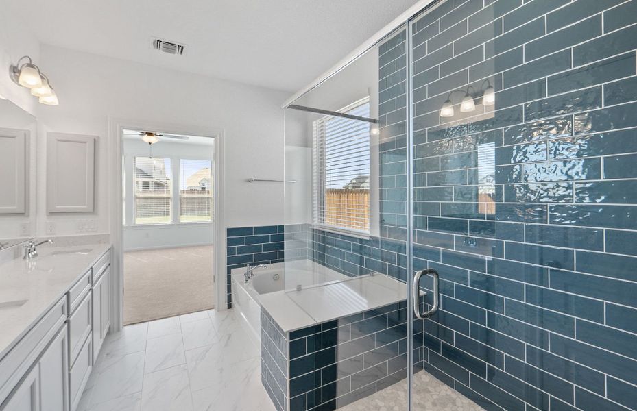 Furnished interior view inside a new home in Saddleback at Santa Rita Ranch, Liberty Hill (Image 7). Furnished interior view inside a new home in Saddleback at Santa Rita Ranch, Liberty Hill (Image 7).