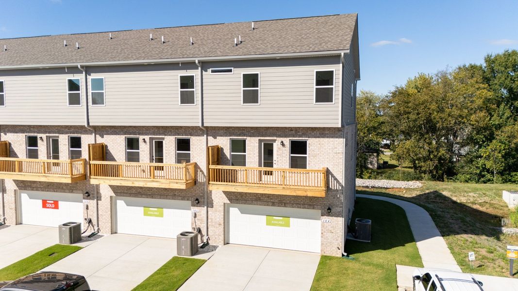 Long driveways with 2 car garage