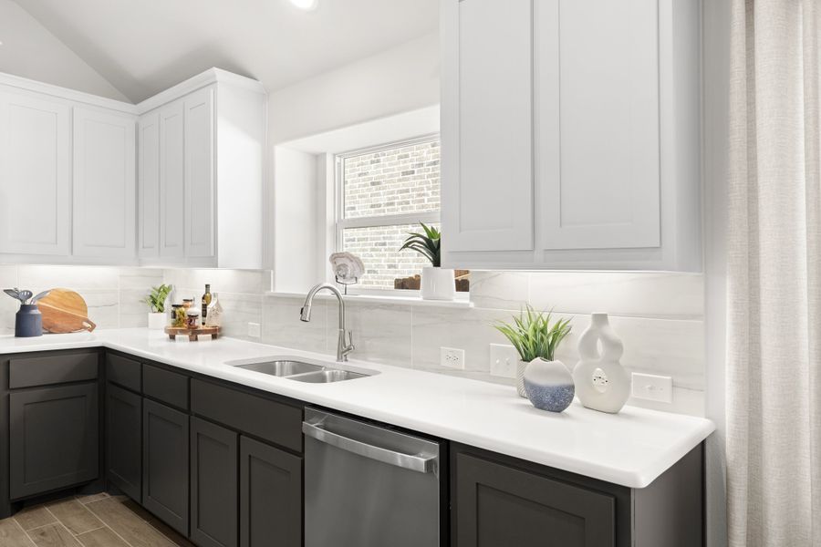 Representative furnished interior of a home built from the Concept 2065 by Risewell Homes in Summer Crest, Fort Worth (Image 9).