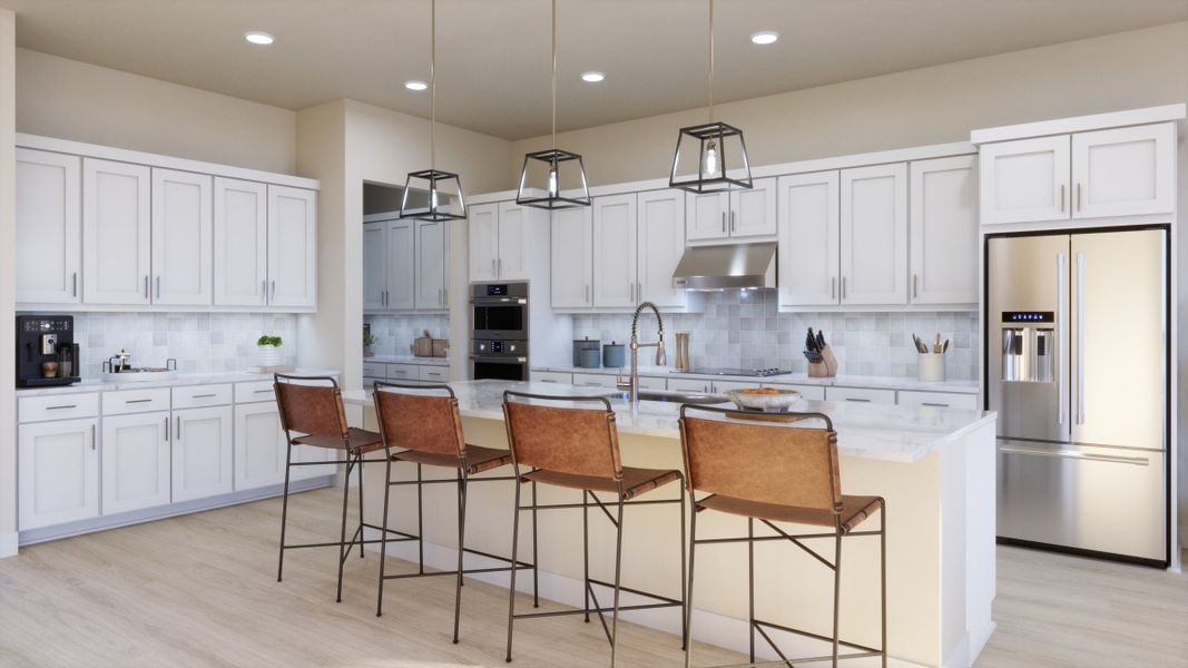 Representative furnished interior of a home built from the 5052 by Risewell Homes in Freedom at Anthem, Kyle (Image 5).