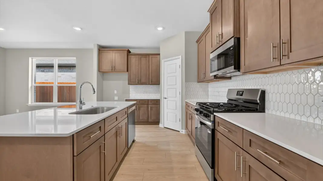 Furnished interior view inside a new home in Bluestem, Rhome (Image 7).