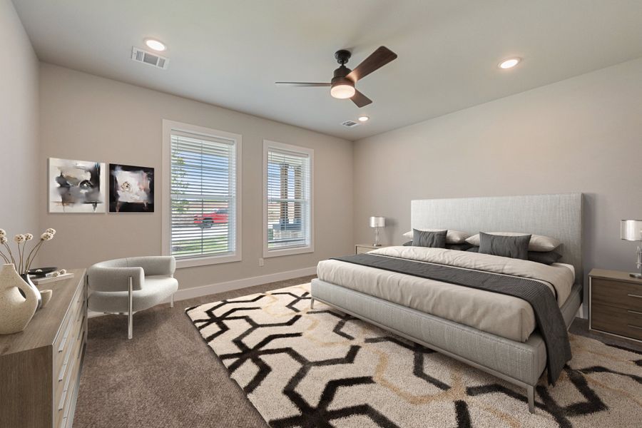 Representative furnished interior of a home built from the Isibelle by Heritage Towne in Heritage Towne, Midlothian (Image 6).