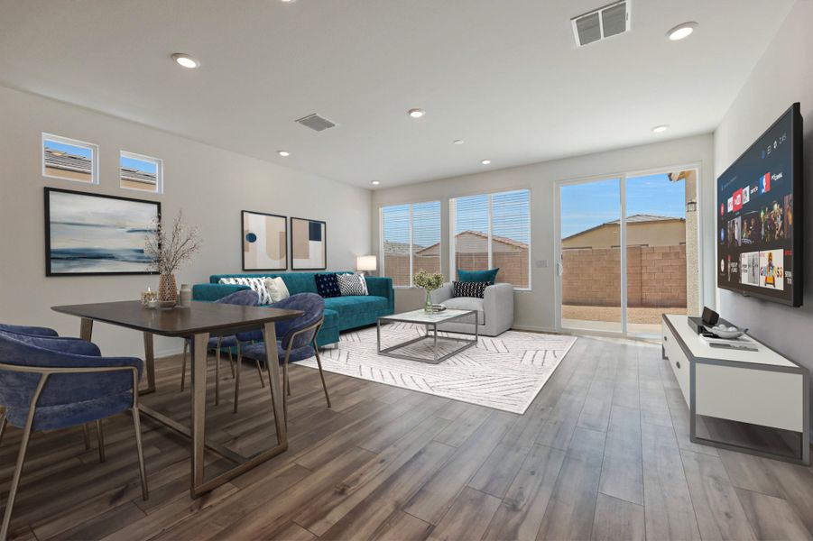 Furnished interior view inside a new home in North Copper Canyon, Surprise (Image 5). Furnished interior view inside a new home in North Copper Canyon, Surprise (Image 5).