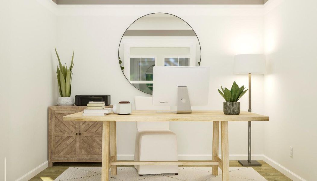 Furnished interior view inside a new home in Horizons at Carnes Crossroads | 55+, Summerville (Image 5).