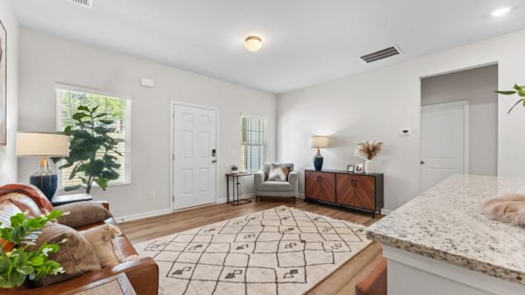 Representative furnished interior of a home built from the Elmsworth by Piedmont Residential in Clemit Harris Place, Newnan (Image 8).