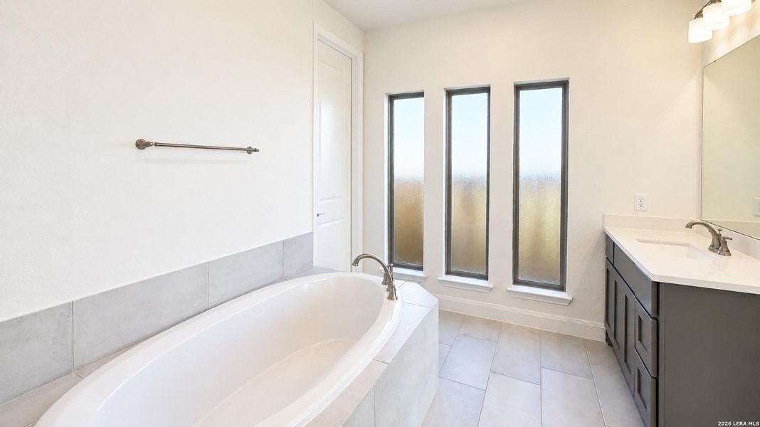Furnished interior view inside a new home in Meadows of Mill Creek, Seguin (Image 9).