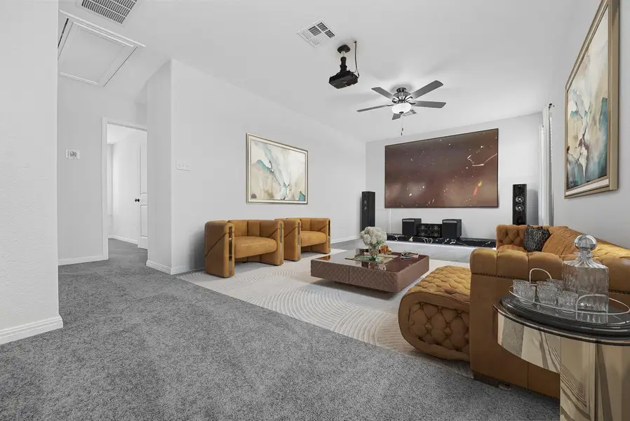 Furnished interior view inside a new home in Sunfield, Buda (Image 16).