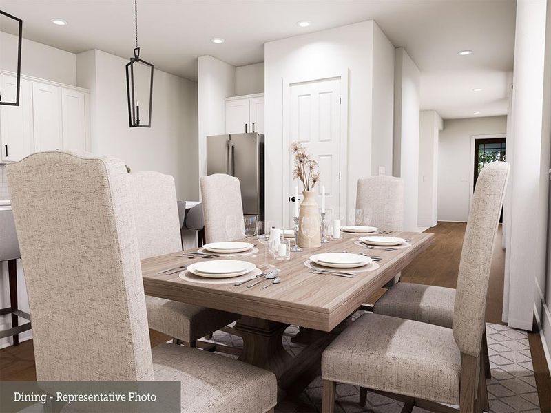 Furnished interior view inside a new home in The Highlands 40', Porter (Image 25).