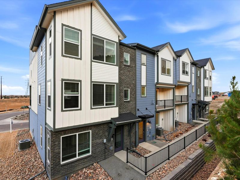 Exterior details and patio area of a home in Three Hills, Morrison (Image 3).