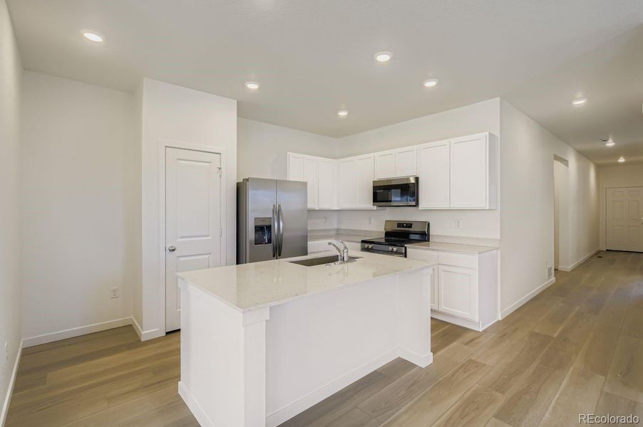Furnished interior view inside a new home in Ledge Rock: The Petal Collection, Johnstown (Image 4).