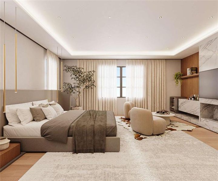 Furnished interior view inside a new home in , Buford (Image 11).