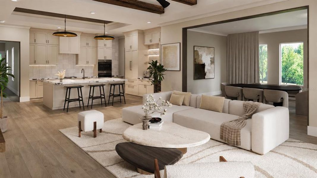 Furnished interior view inside a new home in , Winter Garden (Image 5).
