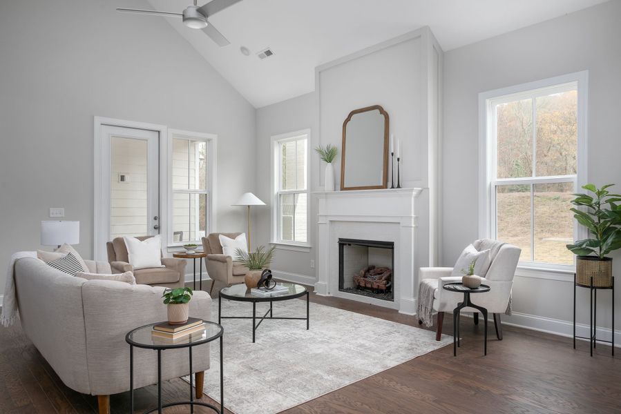 Representative furnished interior of a home built from the The Claiborne by Greentech Homes LLC in Nature's Cove, Ooltewah (Image 8).