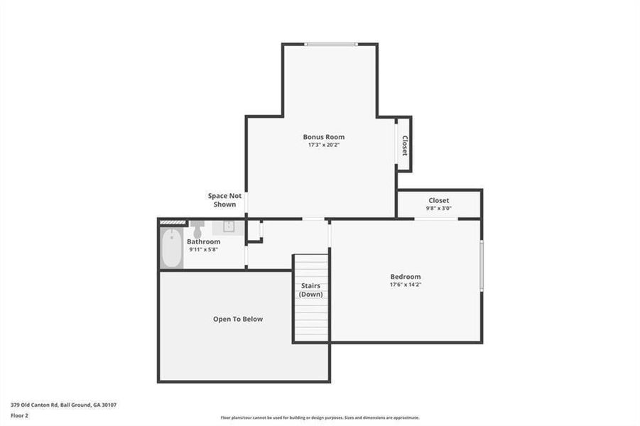 2D floor plan layout of this home in , Ball Ground, GA (Image 5).