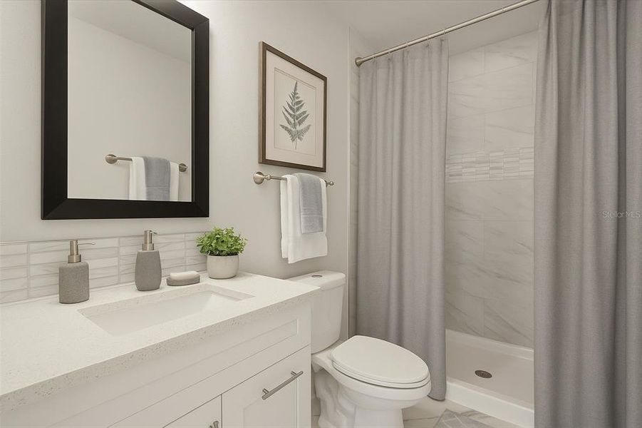 Furnished interior view inside a new home in , Kissimmee (Image 9).