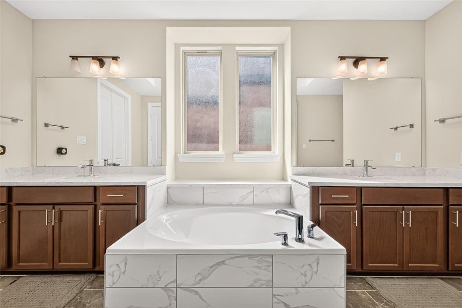 Furnished interior view inside a new home in , Katy (Image 31).