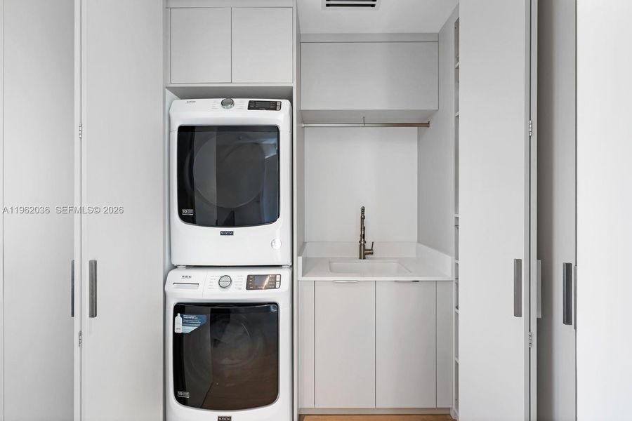 Furnished interior view inside a new home in , Miami Beach (Image 11). Furnished interior view inside a new home in , Miami Beach (Image 11).