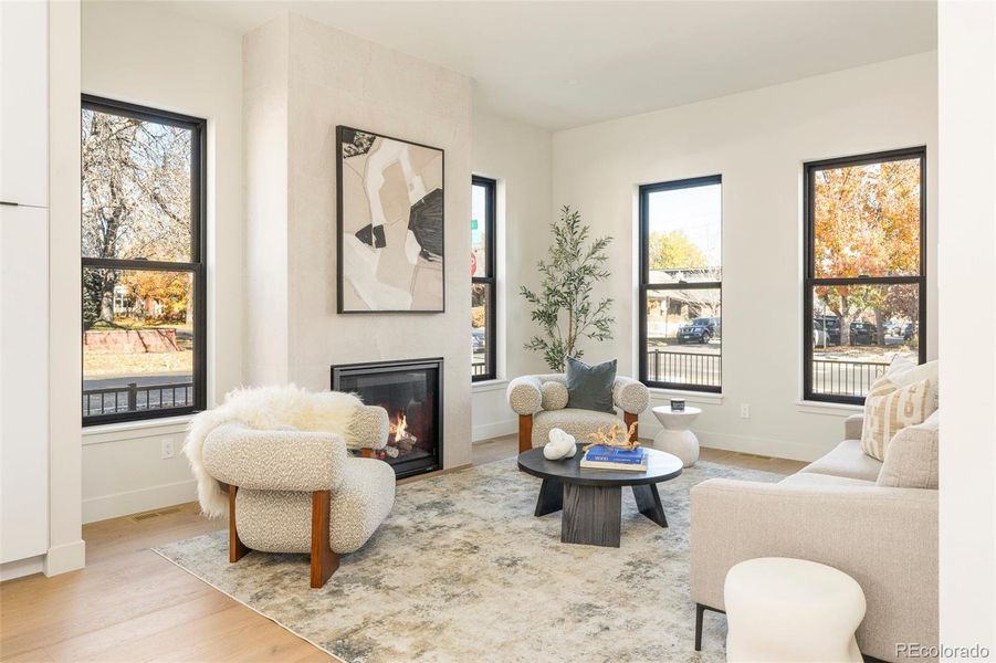 Furnished interior view inside a new home in , Denver (Image 11).