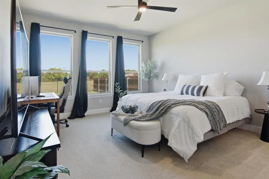 Furnished interior view inside a new home in , Burleson (Image 26).