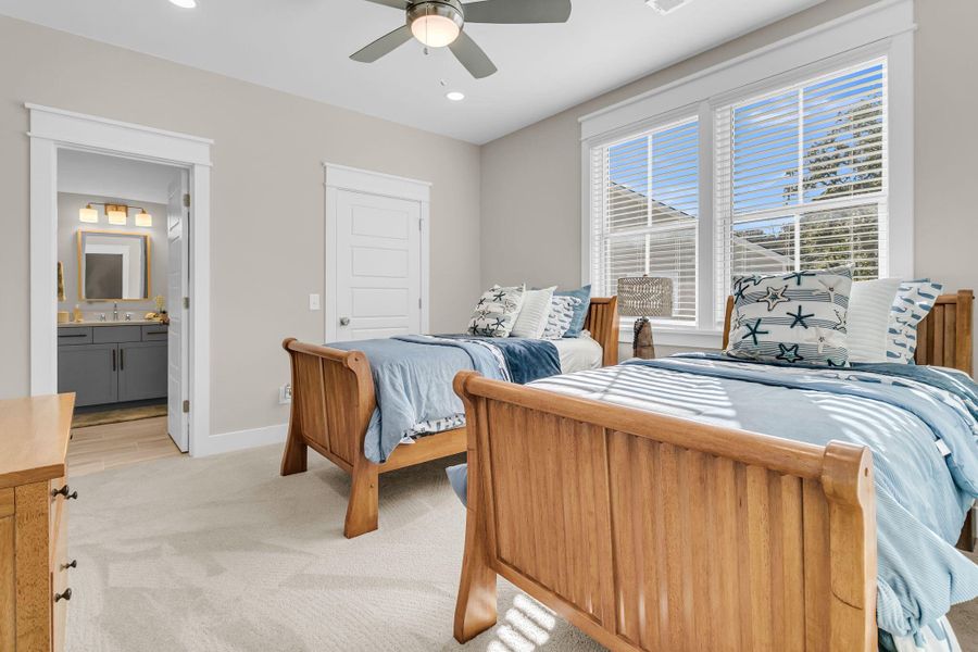 Furnished interior view inside a new home in Overlook at Copahee Sound, Awendaw (Image 38). Furnished interior view inside a new home in Overlook at Copahee Sound, Awendaw (Image 38).