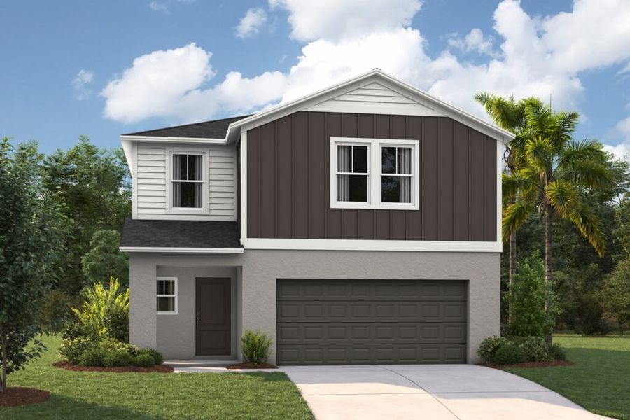 Representative exterior photo of a completed home built from the Turquesa by Casa Fresca Homes in Villa Mar, Winter Haven, FL (Image 10).