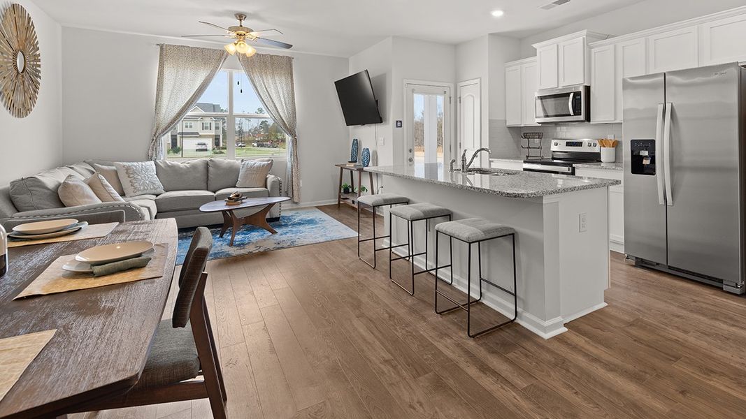 Representative furnished interior of a home built from the Maywood 3 by D.R. Horton in Laurel Park Townhomes, Hephzibah (Image 5).