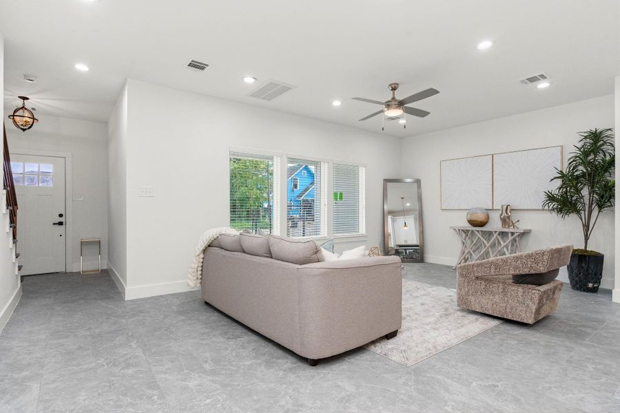 Furnished interior view inside a new home in , Houston (Image 12). Furnished interior view inside a new home in , Houston (Image 12).