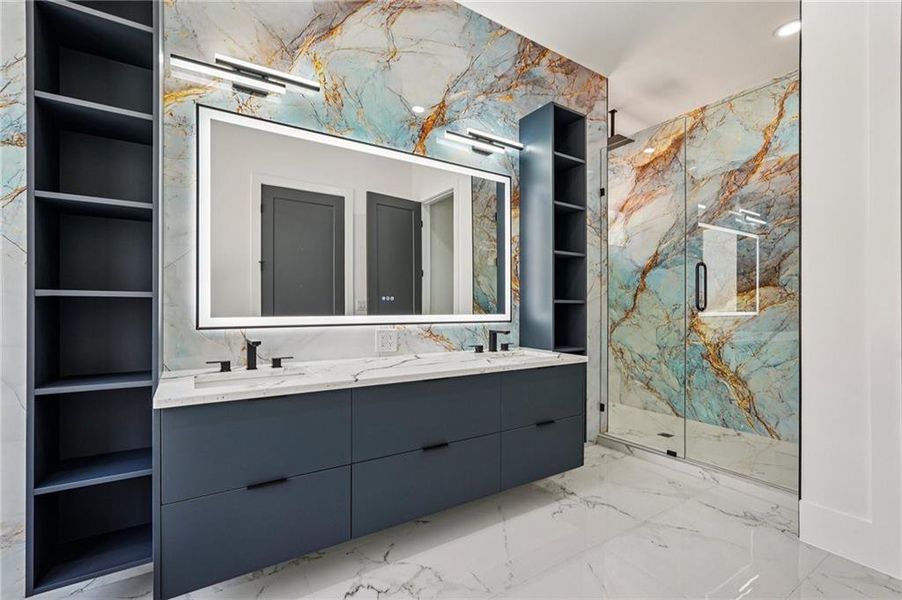 Furnished interior view inside a new home in , Sugar Hill (Image 51).