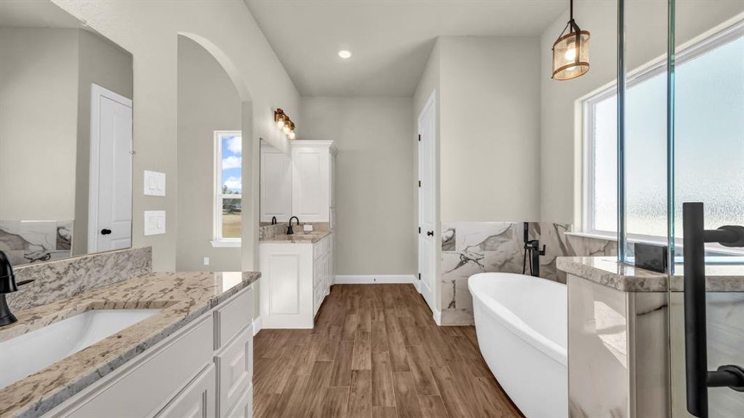 Furnished interior view inside a new home in , Poolville (Image 8).