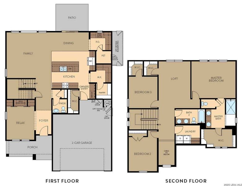 2D floor plan layout of this home in Skybrooke, Live Oak, TX (Image 4).