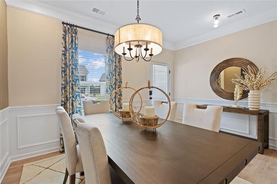Furnished interior view inside a new home in Allen Manor, Hoschton (Image 9).