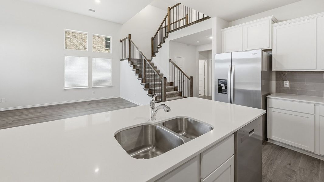 Furnished interior view inside a new home in Lilybrooke at Legacy Hills, Celina (Image 6). Furnished interior view inside a new home in Lilybrooke at Legacy Hills, Celina (Image 6).