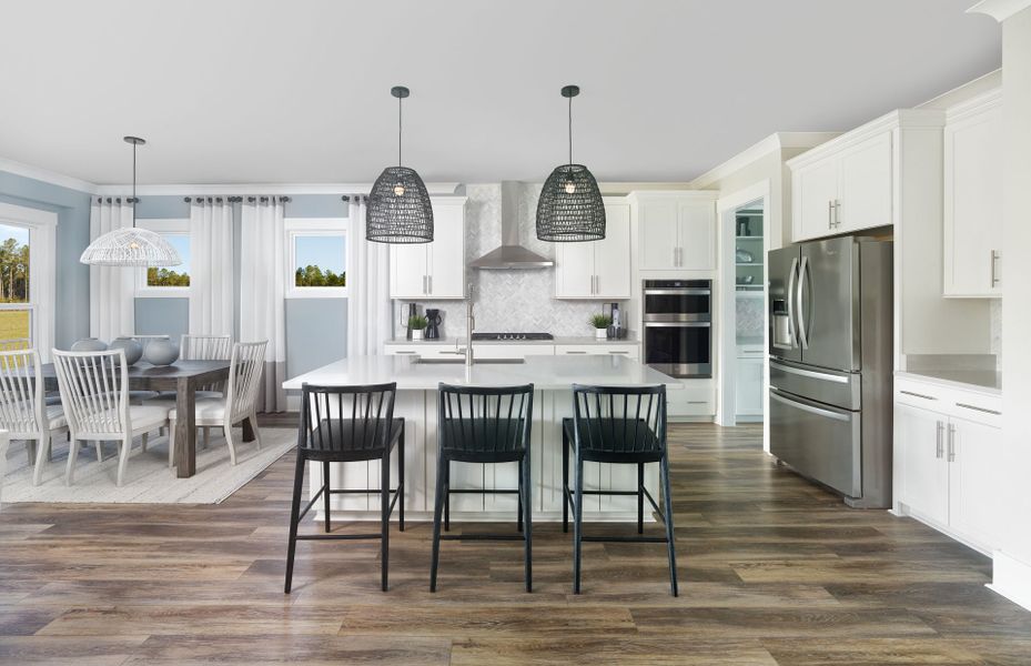 Furnished interior view inside a new home in Midpoint at New Riverside, Bluffton (Image 5).