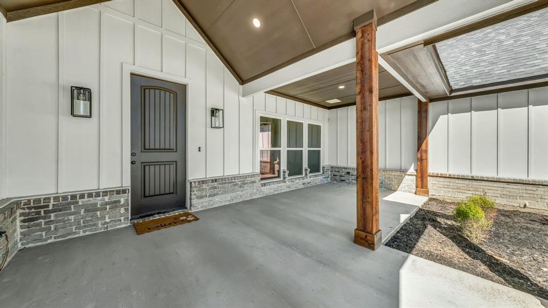 Amazing deep covered porches